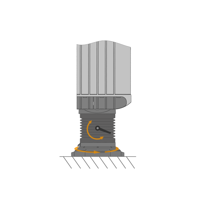 Rotatable Tilting Top Mounted Panel Coupling