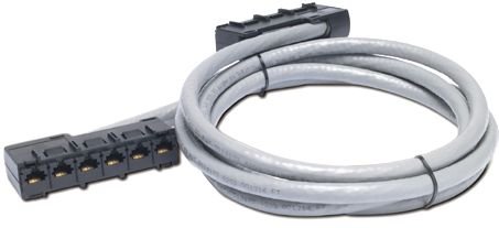 APC Data Distribution Cable, CAT5e UTP CMR Gray, 6xRJ-45 Jack to 6xRJ-45 Jack, 45ft (13,7m)