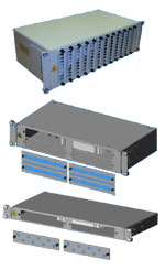 Блок оптический невыдвижной 3U, 19" на 96 портов SC/APC в комплекте с розетками, пигтейлами и КДЗС-60