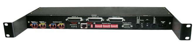 РТК.34.14 Групповой полукомплект «СуперГвоздь», одноволоконный 1310нм, Ethernet 100Tx, 24Е1, 12RS-232, АС220В