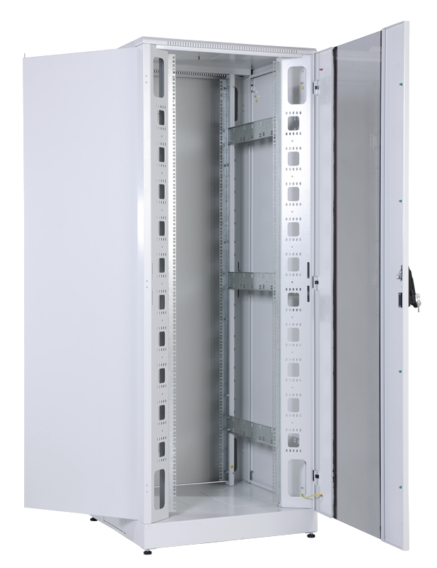 Шкаф телекоммуникационный напольный кроссовый 33U (800x800) дверь стекло,задняя металл,перфор.стенки