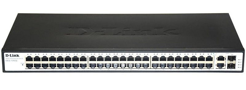 D-Link DES-1050G/C1A, 48-Port UTP 10/100BASE-T + 2 Combo of 10/100/1000BASE-T/SFP