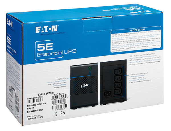 Eaton 5E 650VA USB DIN 230V