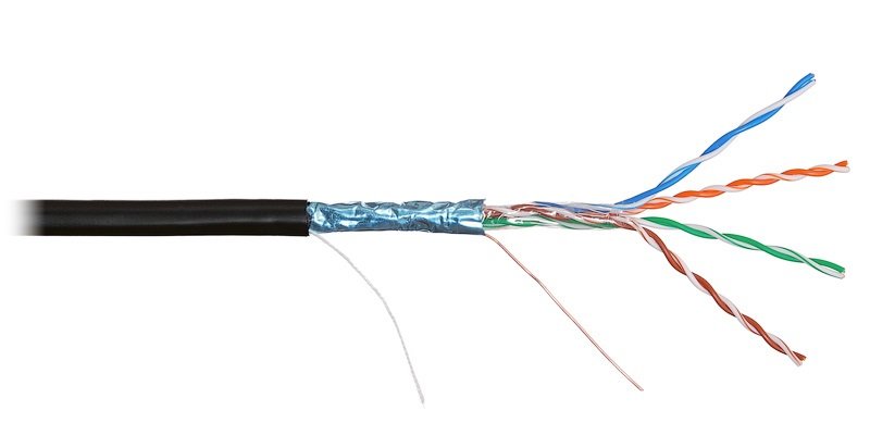    (LAN)     SUPRLAN Long Ethernet FTP Cat.5e 4x2x0,64 Cu PE Outdoor (01-1040)