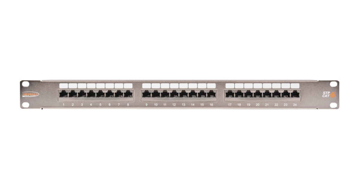 Экранированная патч-панель, 24 порта, 19, 1U, категория 6