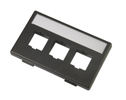 M13HM-003 (BLACK) FACEPLATE, KIT OF 25  