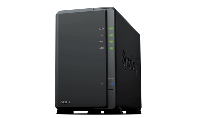 Synology PC-Less Surveillance Solution, HDMI 1080p, RAID0,1,5,6/up to 2HDDs SATA(3,5')(up to 7 with DX517)/1x USB 3.0, 2x USB2.0/1xCOM/4 IP cam(up to 12)/1xGigabit LAN/3YW