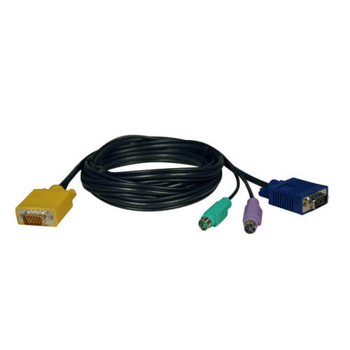 Комплект кабелей длиной 1,8 м с разъемами PS/2 ("3 в 1") для подключения КВМ-переключателей серий B020-008/016 и настольной серии B022-016
