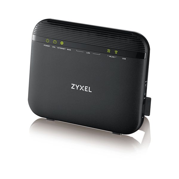 Zyxel VMG3625-T20A, 2xWAN  (GE RJ-45 и RJ-11), Annex A, profile 17a/30a, 802.11a/b/g/n/ac (2,4 + 5 ГГц) до 300+866 Мбит/сек, 4xLAN GE, 1xUSB2.0 (поддержка 3G/4G модемов)
