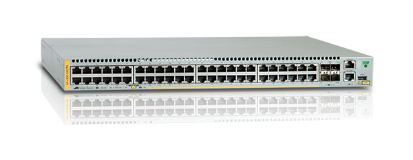 Allied telesis 48 x 10/100/1000BASE-TX ports, 2 x SFP+ ports, 2 x SFP+/Stack ports, 1 x Expansion module and dual hotswap PSU bays