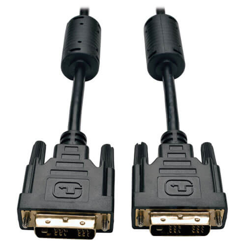 Одноканальный кабель с разъемом DVI, цифровой TMDS-кабель для подключения монитора (с разъемами DVI-D, штекер/штекер) длиной 45 см