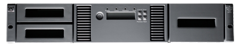 HP MSL2024 0-Drive Tape Library (up to 1 FH or 2 HH Drive), incl. Rack-mount hardware