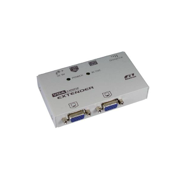 Удлинитель VGA+аудио, ретрансляторный блок VGA, 1 вход, 2 выхода, до 1280х1024