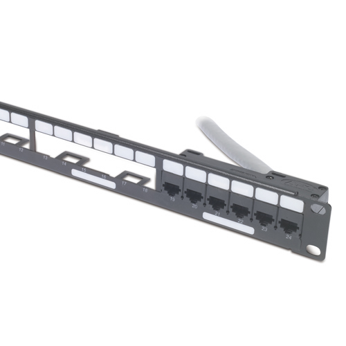 APC Data Distribution 1U Panel, Holds 4 each Data Distribution Cables for a Total of 24 Ports