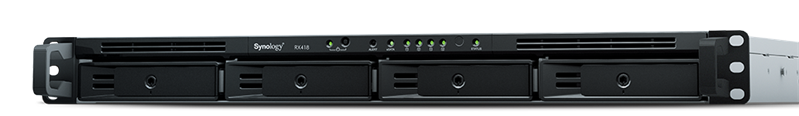 Synology Expansion Unit (Rack 1U) for RS818+, RS818RP+, RS816, RS815+, RS815RP+, RS815 up to 4hot plug HDDs SATA(3,5' or 2,5')/1xPS incl eSATA Cbl