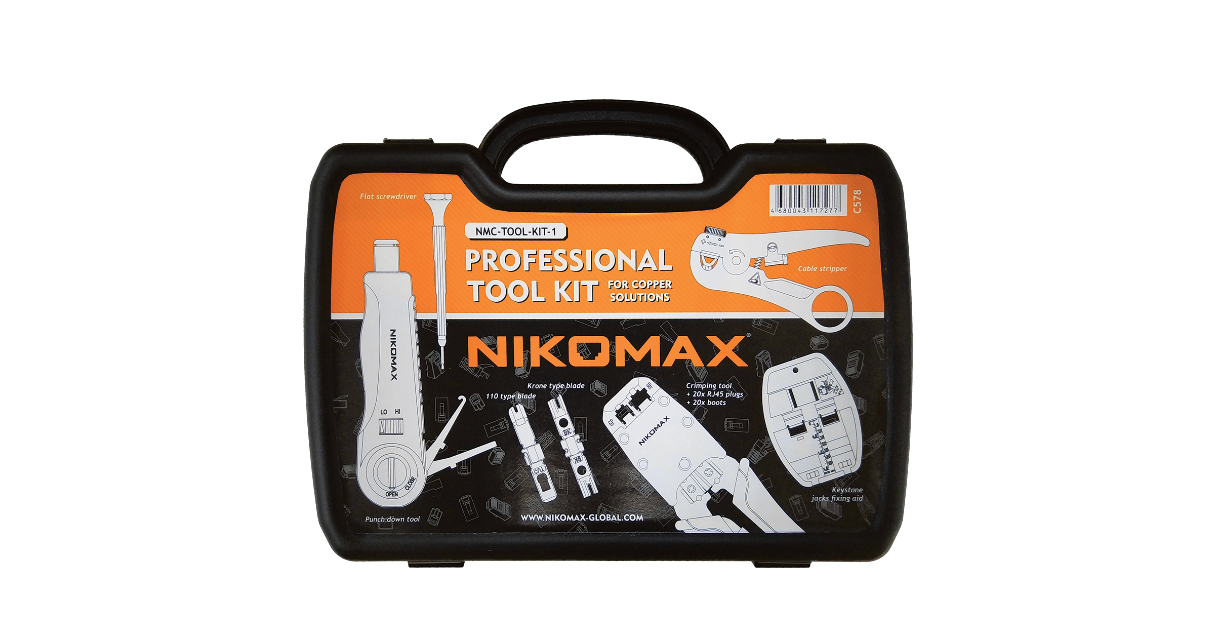 Набор инструментов NIKOMAX. Комплект №1, для медных сетей NMC-TOOL-KIT-1