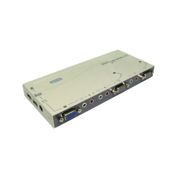 KVM-переключатель, 2-портовый, VGA, USB, USB-консоль (1920х1200), Аудио