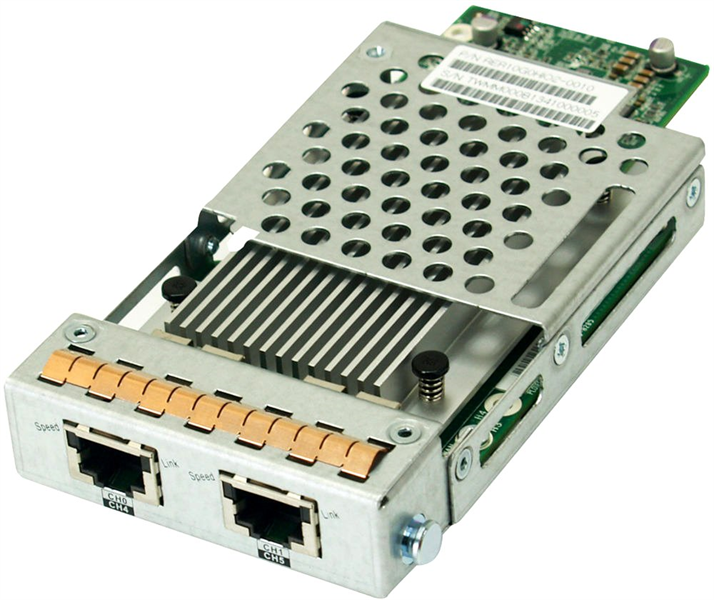 EonStor / EonStor DS / EonNAS 3000-1/EonNAS 1000-1 host board with 2 x 10Gb iSCSI (RJ-45) ports
