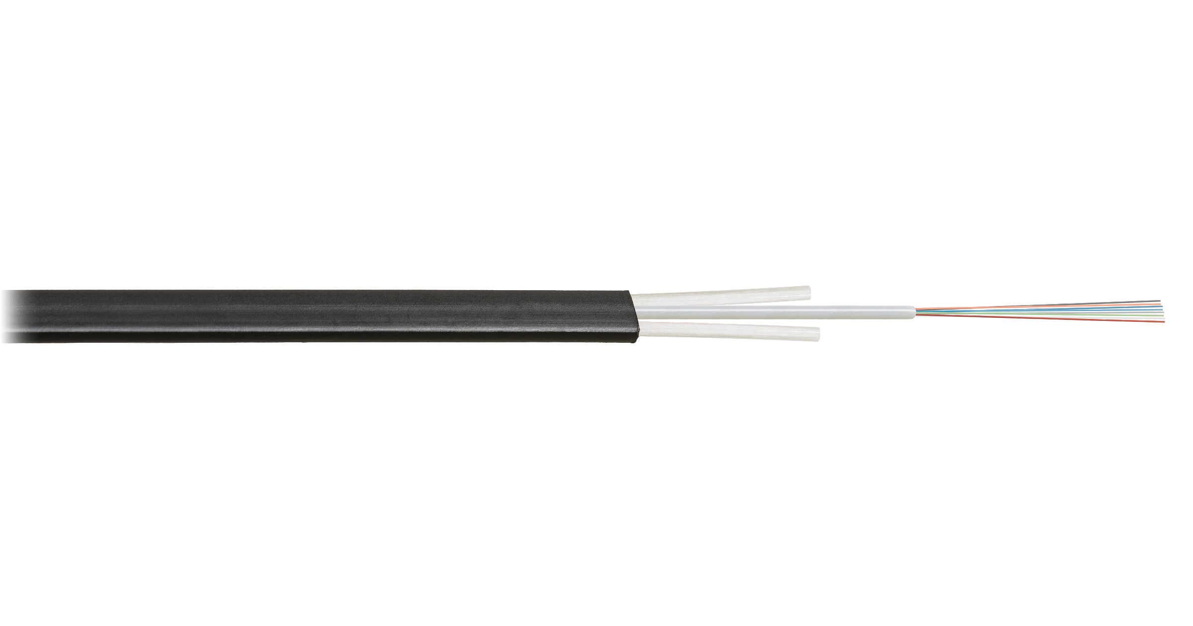 Кабели NKL-F-016А1D-01B-BK, SM 9/125 внешние, плоские, со стеклопластиковыми прутками