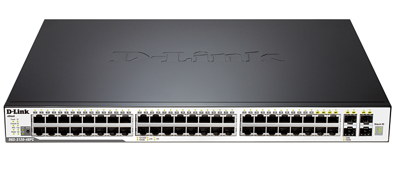 D-Link DGS-3120-48PC/B1ARI, 48-Port Managed L3 Gigabit Switch, PoE support