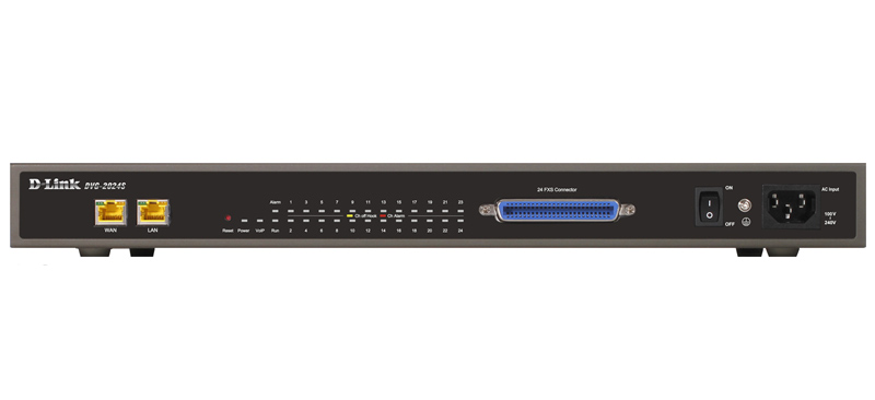 D-Link DVG-2024S, 24-ports FXS VoIP Gateway, 1xLAN 10/100, 1xWAN 10/100, compact size case