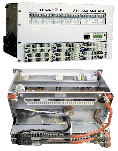 Установка электропитания "Штиль" PS24-0600 (6/2700-7U) с TCP/IP адаптером, 24 В 600 А