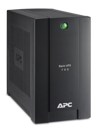 APC Back-UPS 750VA/415W, 230V, 4 Schuko outlets (1 Surge & 3 batt.), USB, user repl. batt., 2 year warranty