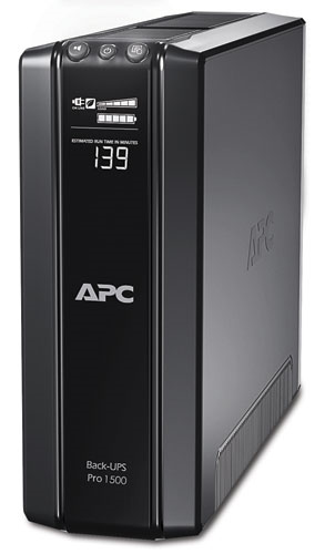 APC Back-UPS Pro Power Saving RS, 1500VA/865W, 230V, AVR, 10xC13 outlets (5 Surge & 5 batt.), XL (1BR24BP(G)), Data/DSL protrct, 10/100 Base-T, USB, PCh, user repl. batt., 2 y warr.