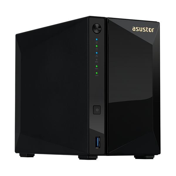 ASUSTOR AS4002T 2-Bay NAS/CPU (2Core)/2Gb/noHDD,LFF(HDD,SSD)/1x1GbE(LAN)/2xUSB3.1 ; 90IX0151-BW3S10