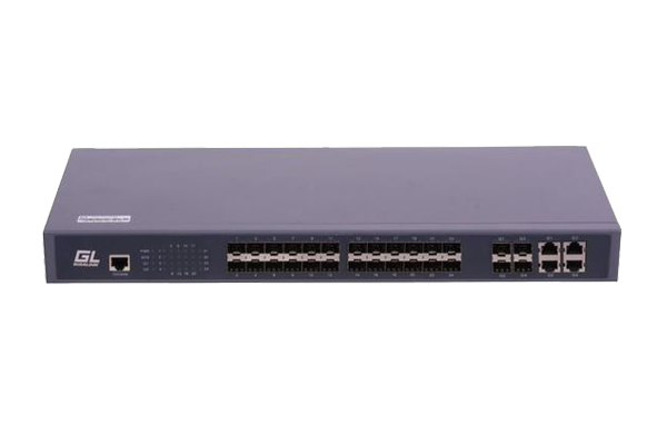 Управляемый коммутатор L2 GIGALINK 24 SFP 1000Mb/s портов, 4 Combo TX/SFP 1000Mb/s, 1 Console. 1U 19’’, 220V